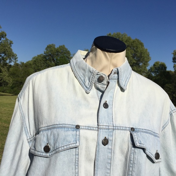 Vintage Harley Davidson Denim Shirt Hong Kong XL - Picture 4 of 9